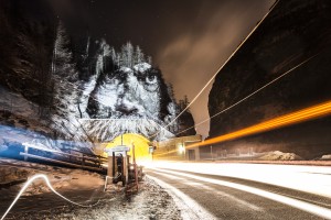 Painting With Lights Val d'isere Janvier 2015 philippe echaroux photo street art