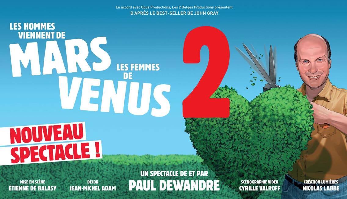 les hommes viennent de mars et les femmes de vénus 2 spectacle marseille theatre sudconcerts