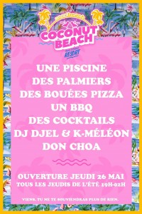 soirée coconut beach apero marseille sport beach