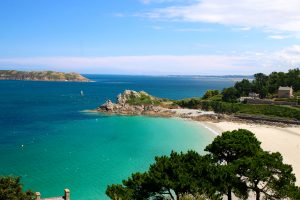 Perros Guirec plage trestraou plus beau point de vue