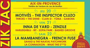 Zik Zac Festival 2017 aix en provence