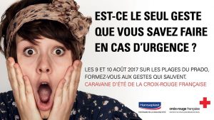 Caravane d'été de la Croix-Rouge française à Marseille