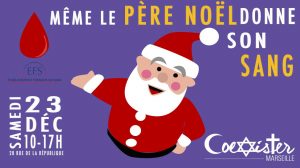 Meme le pere Noel donne son sang