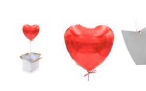livrer un ballon . com saint valentin