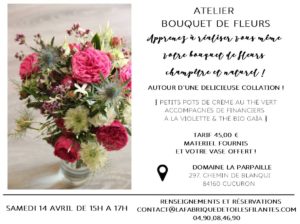 Atelier bouquet de fleurs champêtre