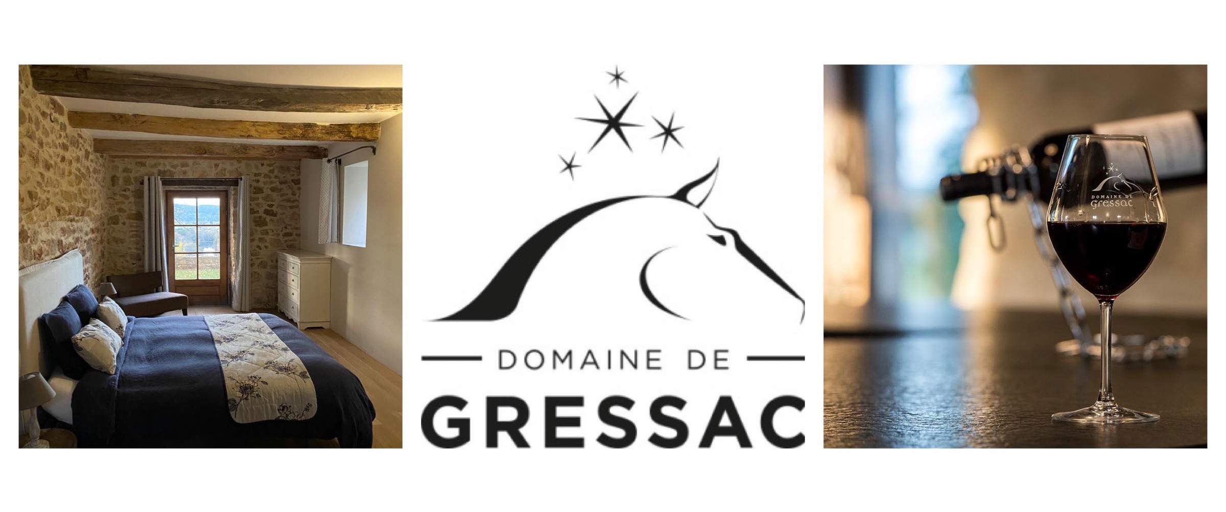 Domaine de Gressac Gite haut de gamme vin chevaux